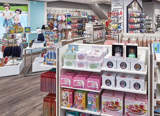 Trotters childrenswear store interior