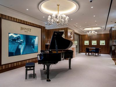 Bovet 1822 chooses Eurostop Retail Systems for their first boutique in Singapore Marina Bay Sands